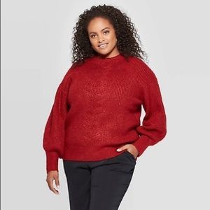 Target Ava and Aviv Chunky knitted sweater with balloon sleeve!! NWT